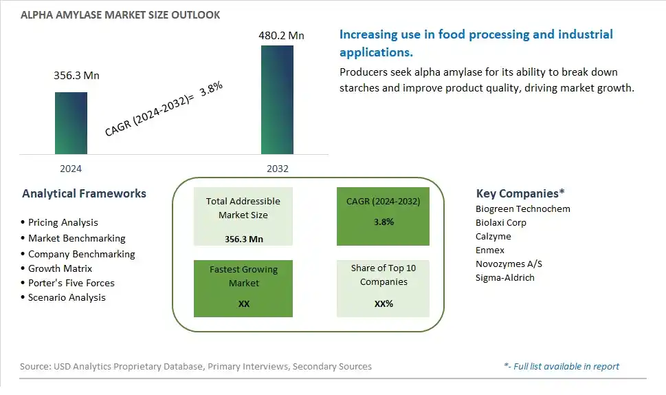 Alpha Amylase Market Size, Share, Trends, Growth Outlook