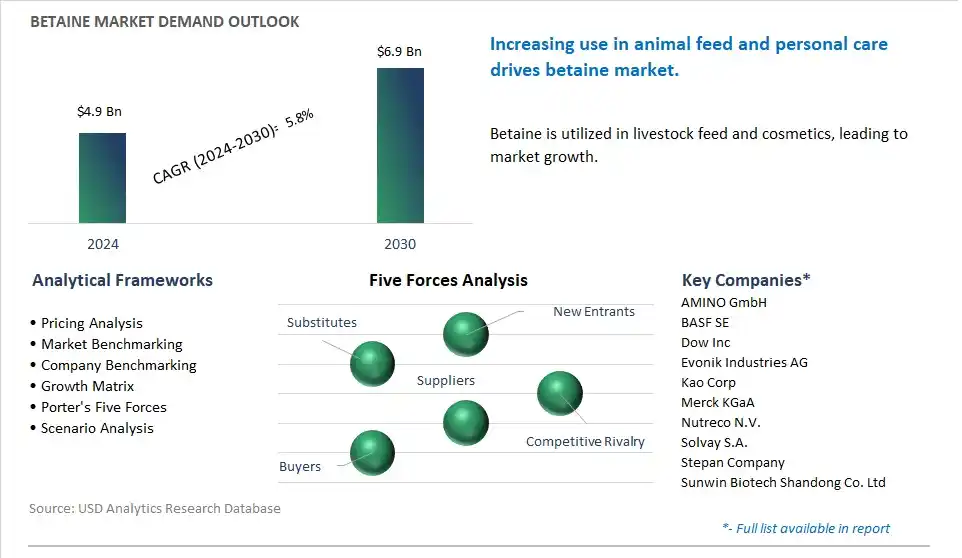 Betaine Market- Industry Size, Share, Trends, Growth Outlook