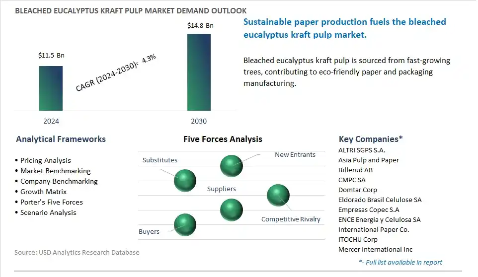 Bleached Eucalyptus Kraft Pulp Market- Industry Size, Share, Trends, Growth Outlook