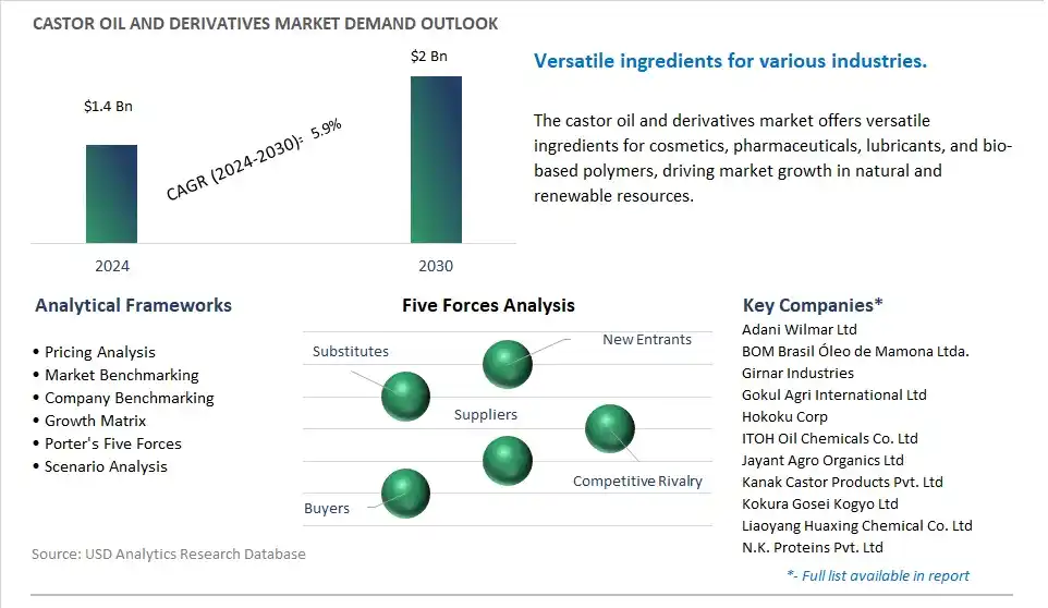 Castor Oil and Derivatives Market- Industry Size, Share, Trends, Growth Outlook