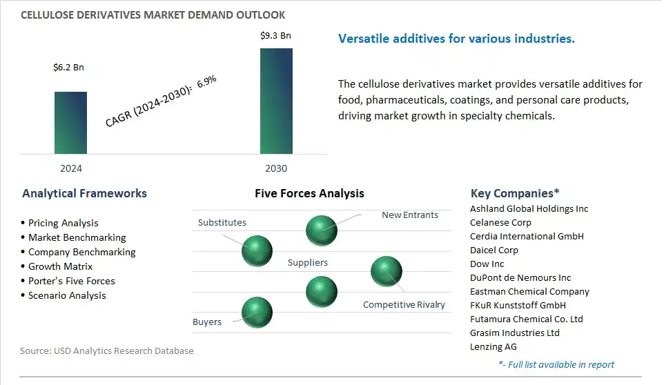 Cellulose Derivatives Market- Industry Size, Share, Trends, Growth Outlook