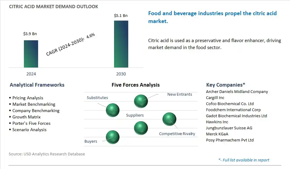 Citric Acid Market- Industry Size, Share, Trends, Growth Outlook