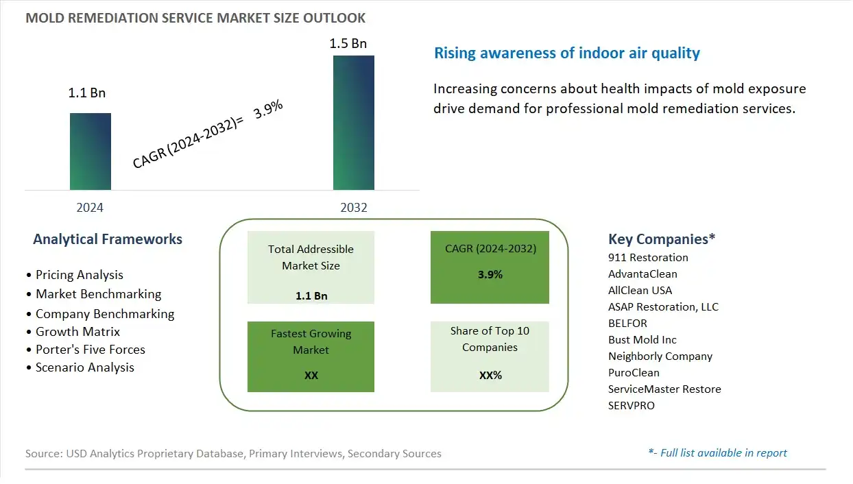 Mold Remediation Service Market Size, Share, Trends, Growth Outlook