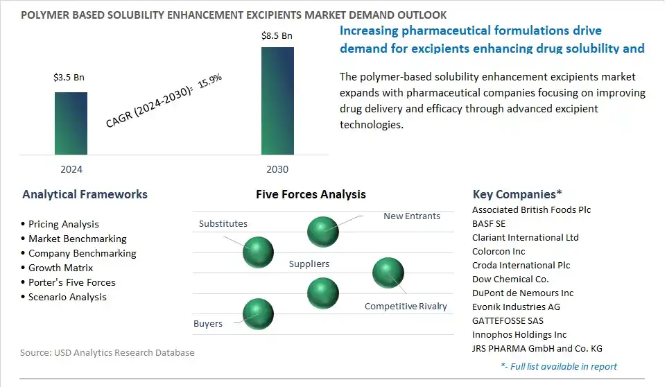 Polymer Based Solubility Enhancement Excipients Market- Industry Size, Share, Trends, Growth Outlook